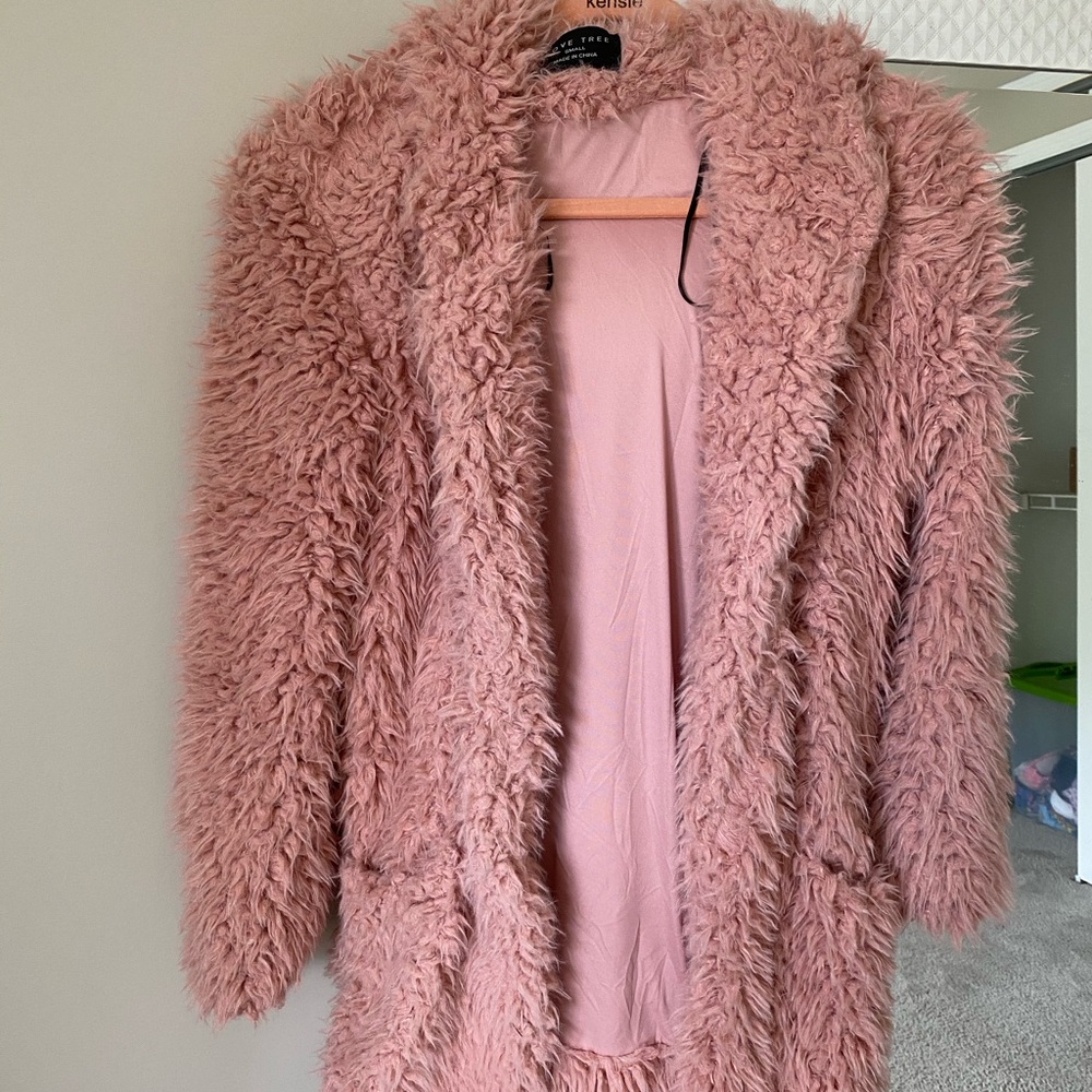 Pink Fux fur jacket
